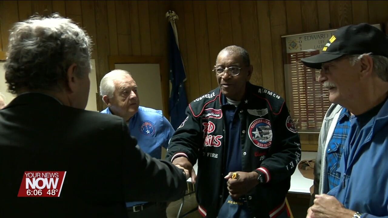 Senator Sherrod Brown discusses newly passed act with Lima veterans